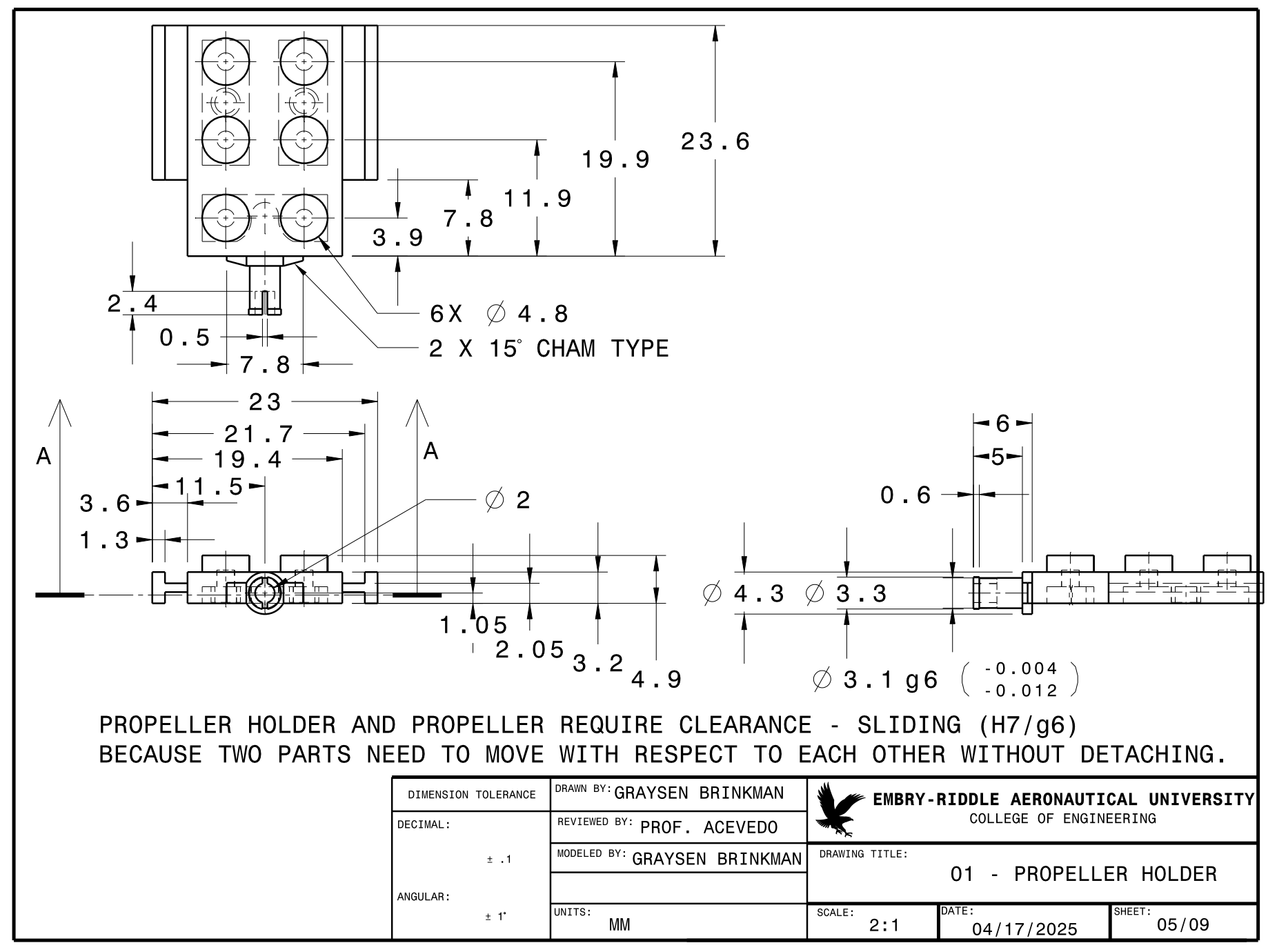 Engineering Drawing Sheet 2
